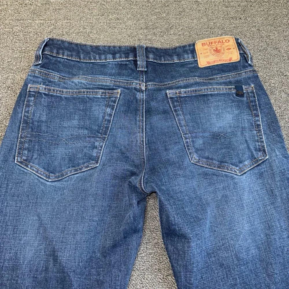 Buffalo David Bitton Driven Relaxed Straight Leg Jeans Mens 31x30 Dark Wash Blue